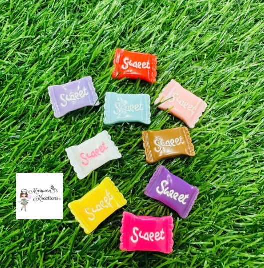 Sweet Candy Cabochons Flatback
