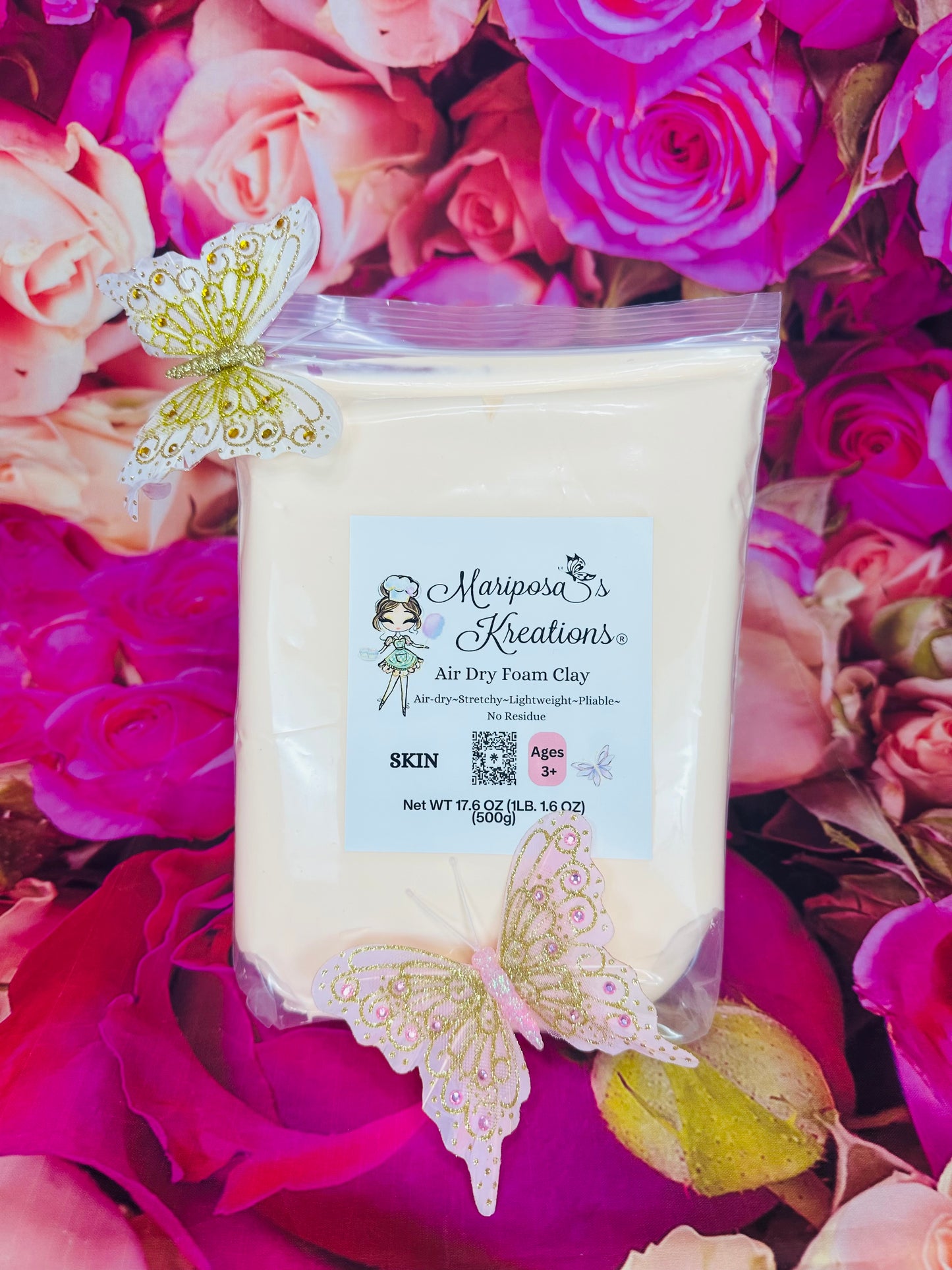 Vanilla Air Dry Foam Clay 500 grams