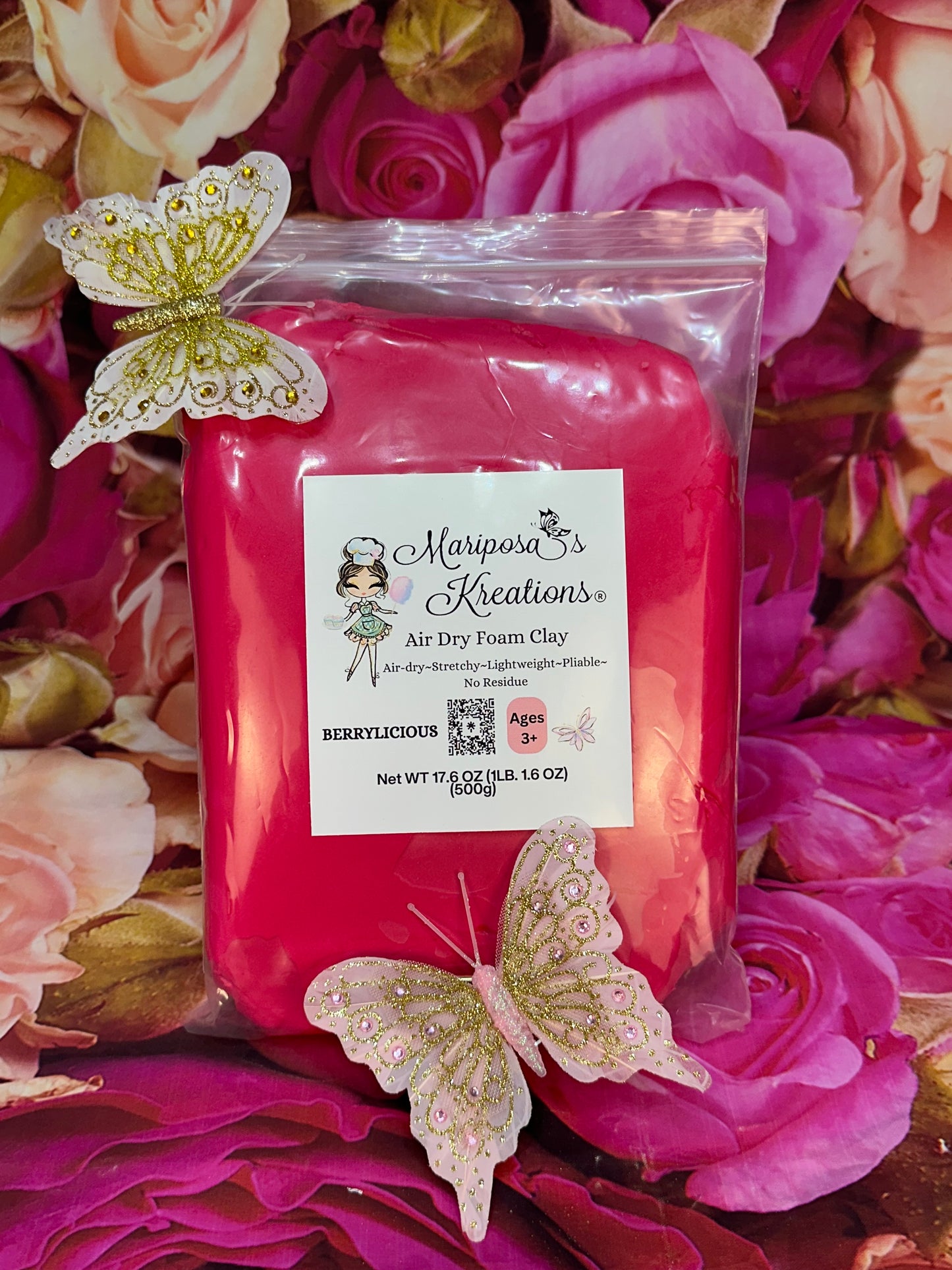 Berrylicious Air Dry Foam Clay 500 grams