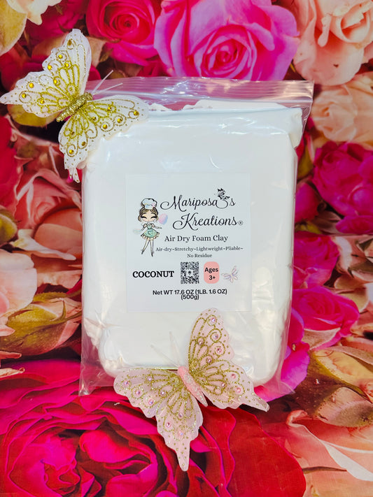 Coconut Air Dry Foam Clay 500 grams