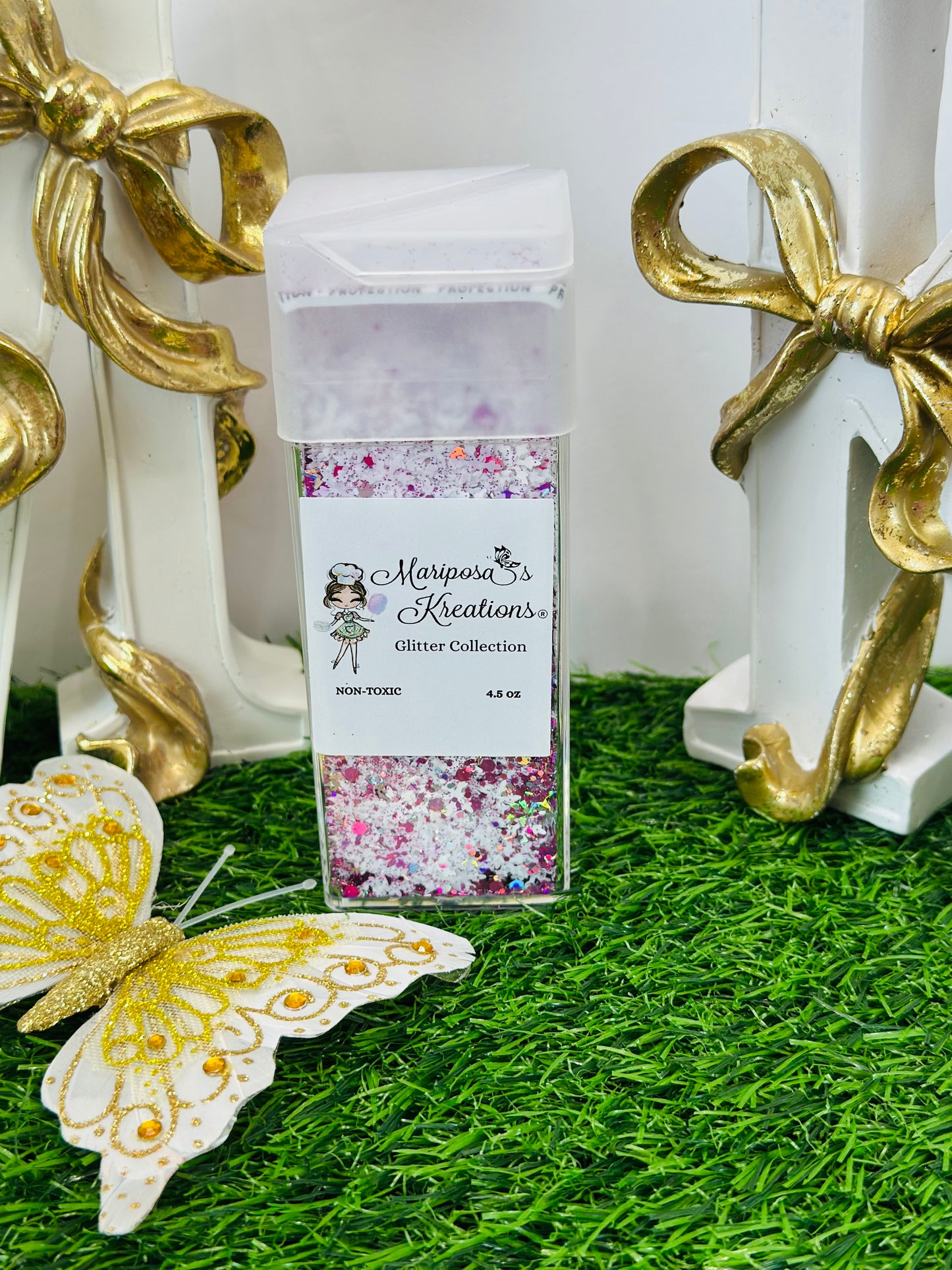 Purple Snowflakes Chunky Glitter