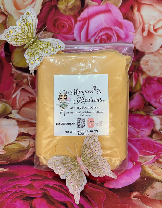 Gingerbread Air Dry Foam Clay 1000 grams